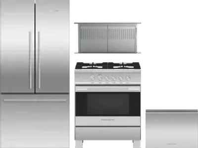 4 Piece Package Includes Refrigerator, Range, Hood And Dishwasher
